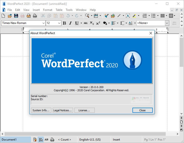 Corel WordPerfect Office Professional 2020 v20.0.0.200 + Crack [Latest]
